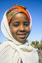 Orthodox girl dressed for the Easter ceremony