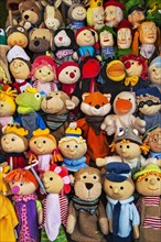 Various dolls for puppet theater