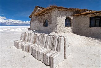 Playa Blanca Salt Hotel made from salt blocks