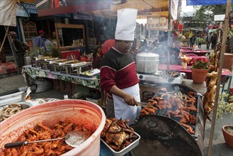 Street kitchen at the Pokhara Street Festival