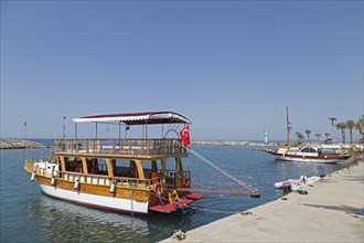 Excursion boat in port