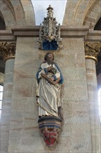 Sculpture of Thomas inside the Late Romanesque St. Peter's Cathedral