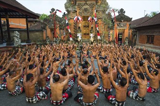 Performance of the Balinese Kecak dance