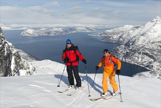 Ascent on skis to the Langlitinden
