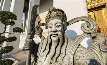 Terrifying Chinese stone statue