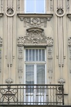 Art Nouveau facade of the house Eliza iela 10a or Elizabeth Street 10a