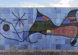 Ceramic wall by Joan Miro