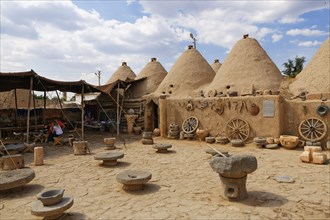 Beehive-shaped mud-brick trulli houses