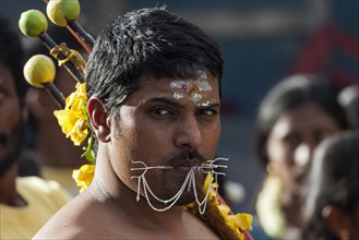 Local man at a Hindu festival