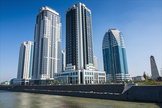 Modern business towers downtown