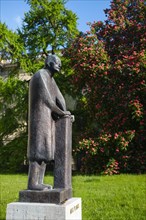 Max Planck statue in front of the Humboldt University