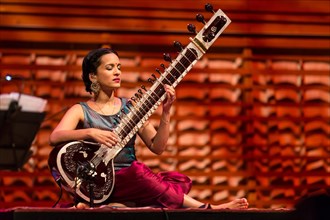 The Indian sitar player Anoushka Shankar