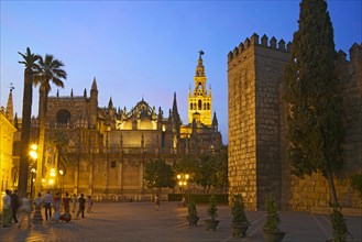 Seville Cathedral and Giralda and Alcazar of Seville
