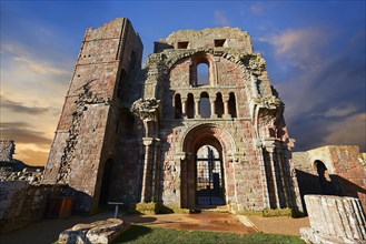 The Anglo Saxon Romanesque Abbey ruins