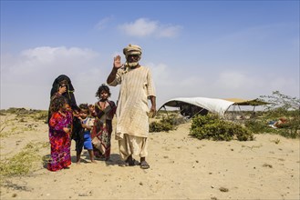 Rashaida family in the desert around Massaua