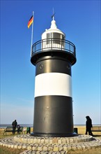 Lighthouse Kleiner Preusse at the fishing port