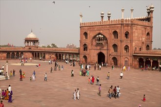 Courtyard of the Friday Mosque Jama Masjid