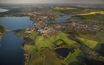 Waren with Feisnecker See Lake and Binnenmuritz Lake