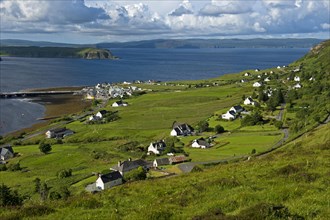 Village of Uig at Uig Bay