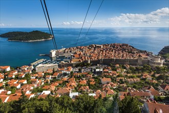 Cable car from Mount Srd to the historic centre