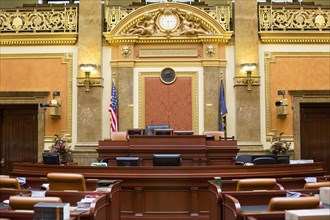 The House of Representatives chamber in the Utah state capitol
