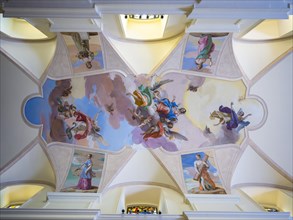Ceiling painting of the baroque church