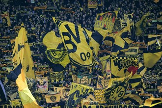 BVB sea of flags on the south stand