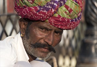 Portrait of a Rajasthani man