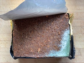 Moldy bread in sales packaging