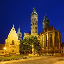 Naumburg Cathedral at night
