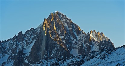 Mt Aiguille Verte with Mt Aiguille du Dru at the front