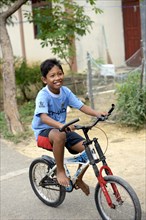 Boy on a bicycle
