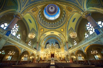 Interior of the Eclectic-style Szeged Synagogue