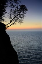 Sunrise at the chalk cliffs
