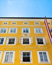 Mozart's birthplace in Getreidegasse street