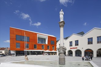 Town hall and Marian column