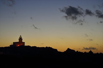 Sunset above the lighthouse