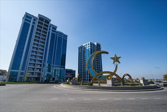 Golden half moon in the center of Argun