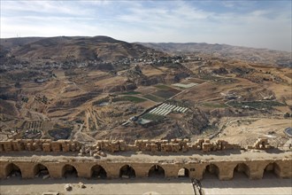 View from the ruins of Kerak Castle