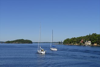 Sailboats in the Baltic Sea