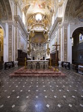 Interior of the Cathedral del Santissimo Salvatore or San Vito Church