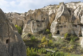 Cave dwellings in the Goreme Open Air Museum
