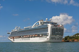 Cruise ship in Castries harbour