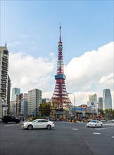Crossroads in front of Tokyo Tower