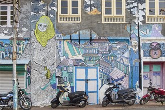 Graffiti on a wall in Kochi
