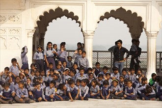 School class in the Red Fort