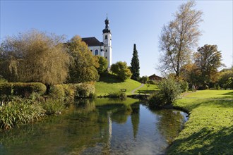 Parish church and village pond