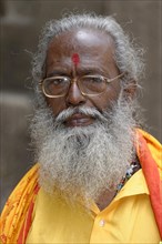 Portrait of an elderly Indian man