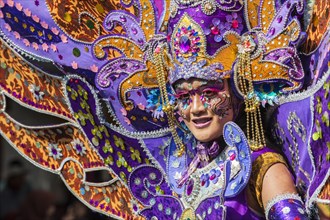 Elaborate costume at the Jember Fashion Festival