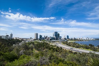 The skyline of Perth